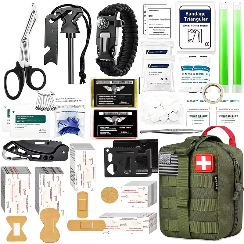 Outdoor Adventure Kit - 250-Piece Professional Survival & Outdoor Gear