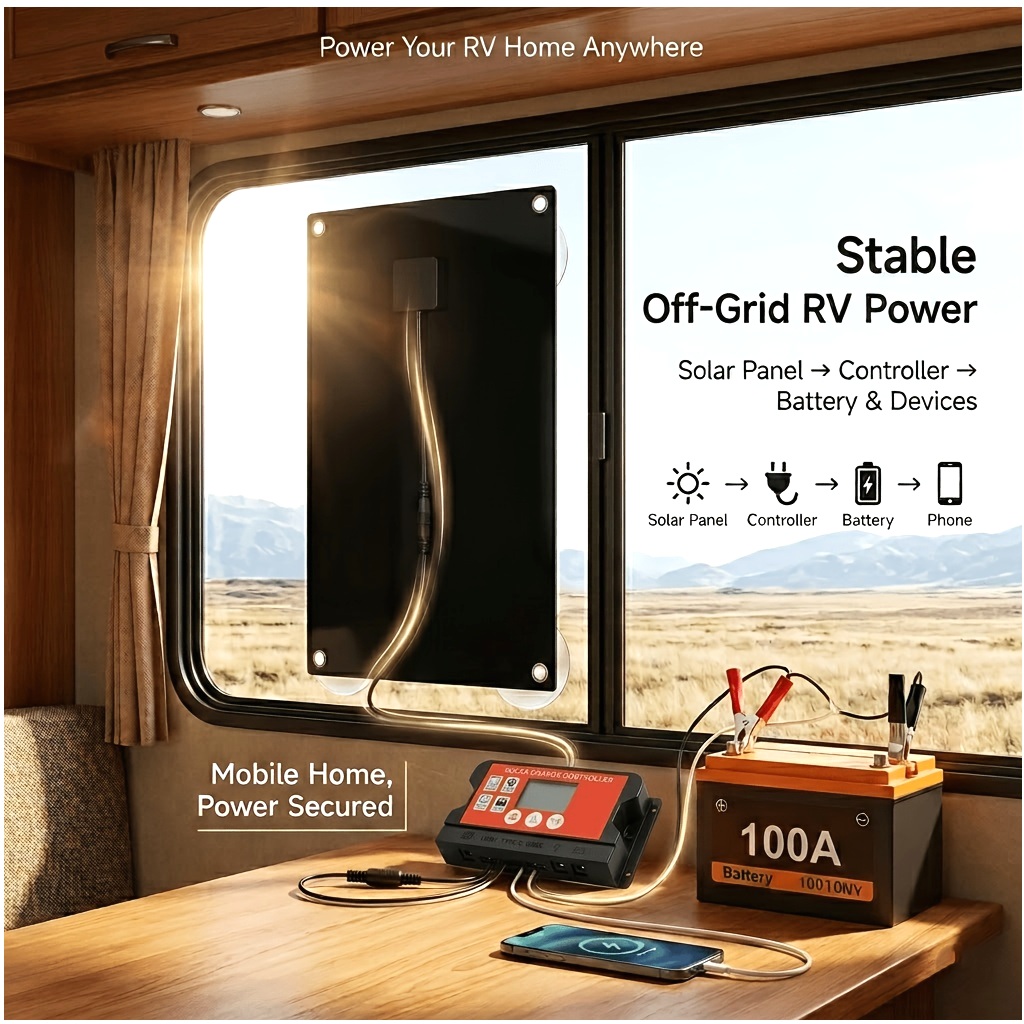 Outdoor Adventure Kit - 18V Solar Power Kit for Yacht,