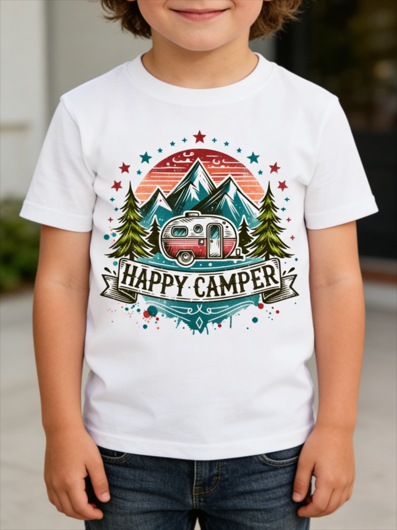 Outdoor Adventure For Toddlers - Kids Happy Adventure Shirt Pure |