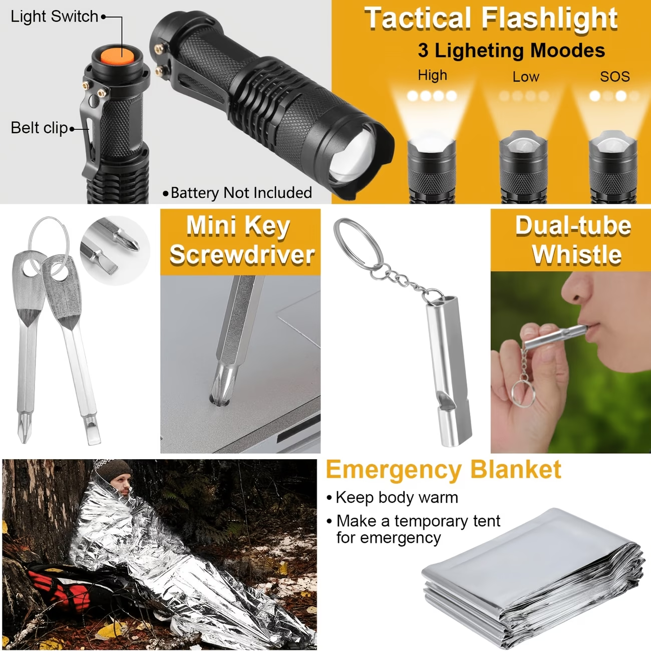 250-Piece Professional Surviva - Outdoor Adventure Kit ulasan dan harga