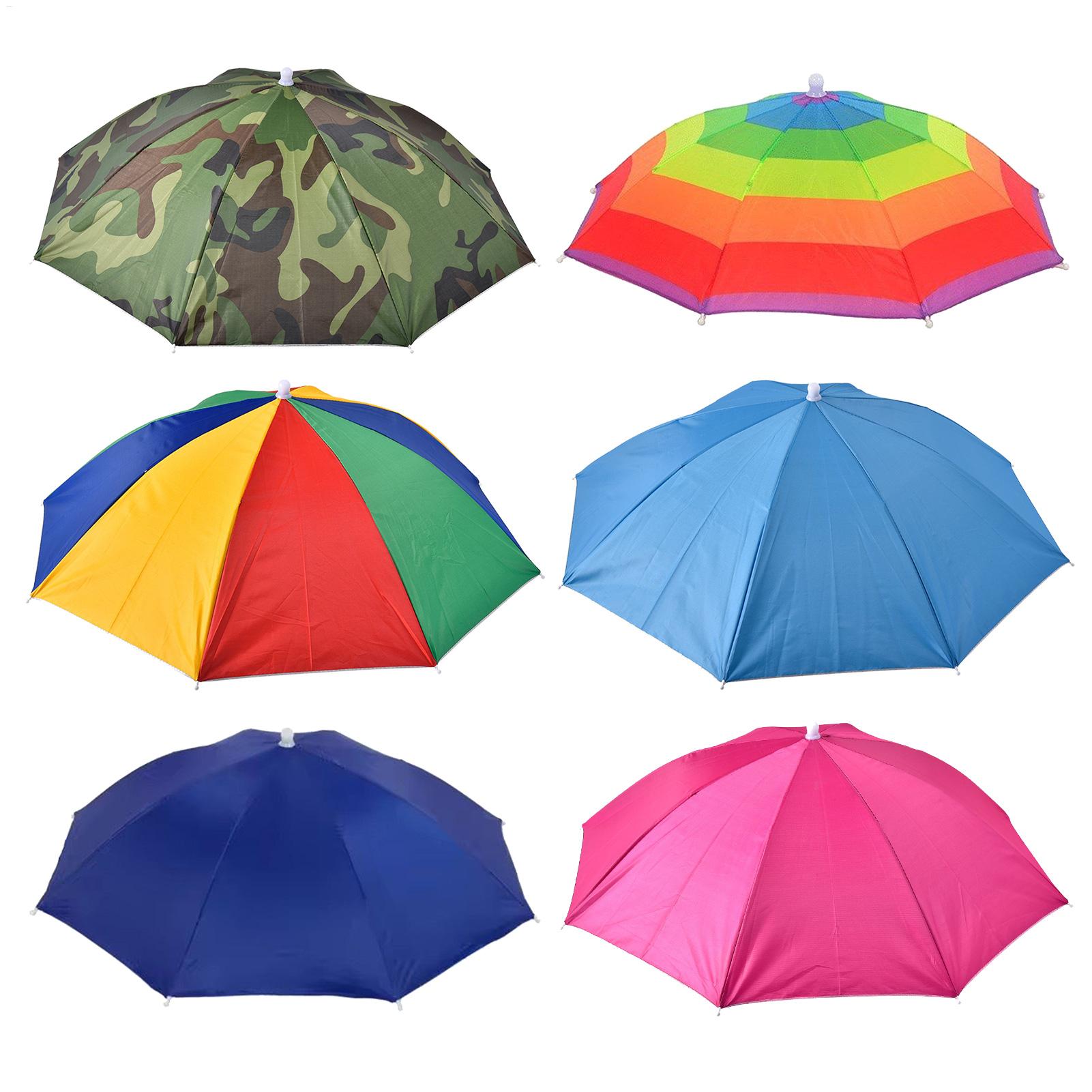 Head Umbrella Hat Sun Rain Umb - Outdoor Adventure Hat ulasan dan harga