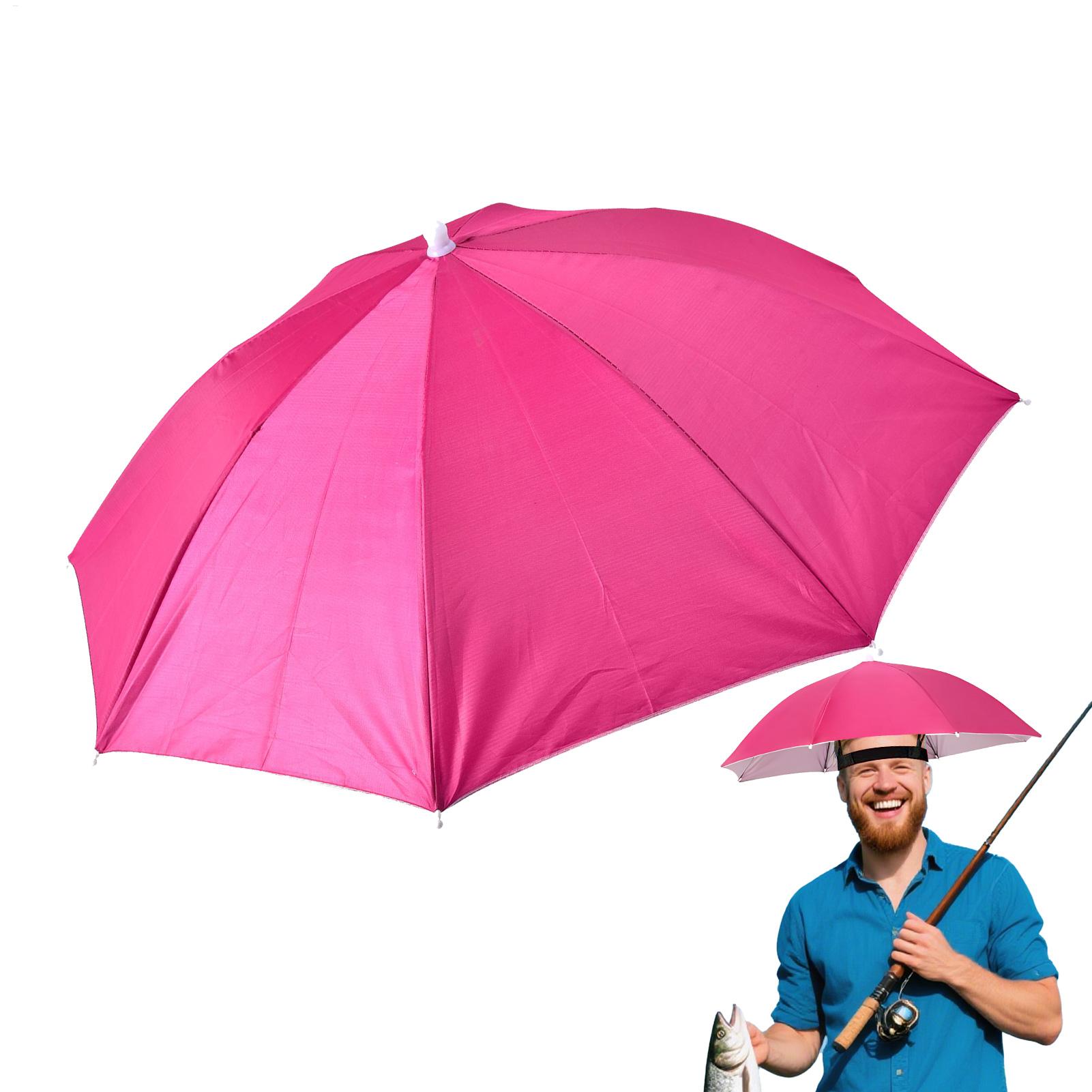 Head Umbrella Hat Sun Rain Umb - Outdoor Adventure Hat ulasan dan harga