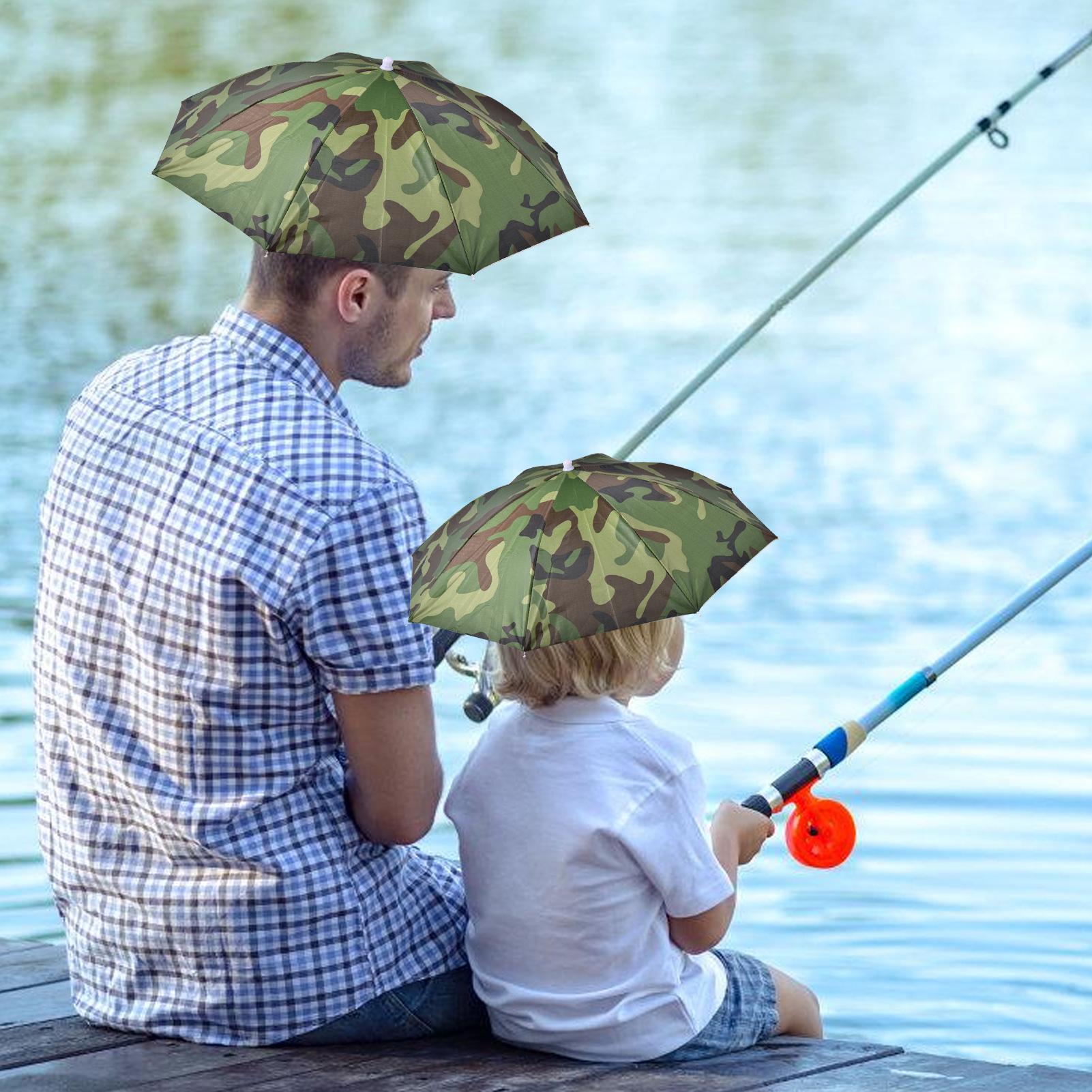 Head Umbrella Hat Sun Rain Umb - Outdoor Adventure Hat ulasan dan harga
