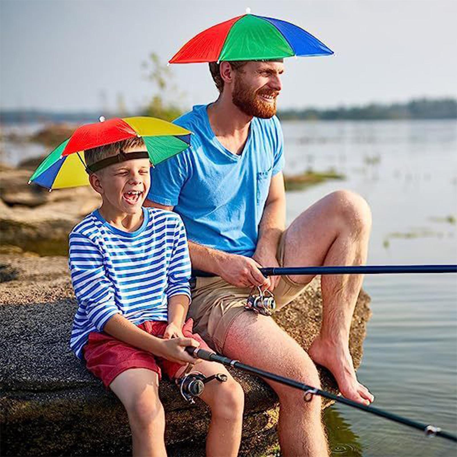 Head Umbrella Hat Sun Rain Umb - Outdoor Adventure Hat ulasan dan harga