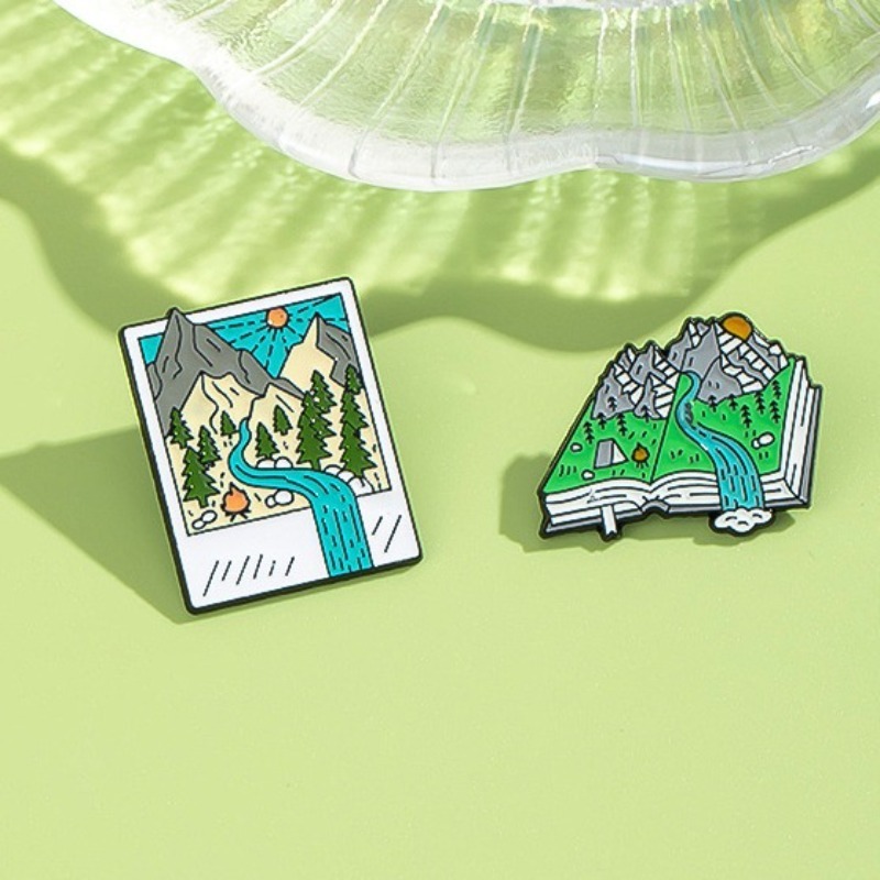 Adventure-Themed Enamel Pins:  - Outdoor Adventure Books ulasan dan harga