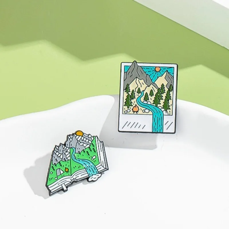 Adventure-Themed Enamel Pins:  - Outdoor Adventure Books ulasan dan harga