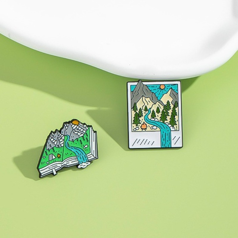 Adventure-Themed Enamel Pins:  - Outdoor Adventure Books ulasan dan harga