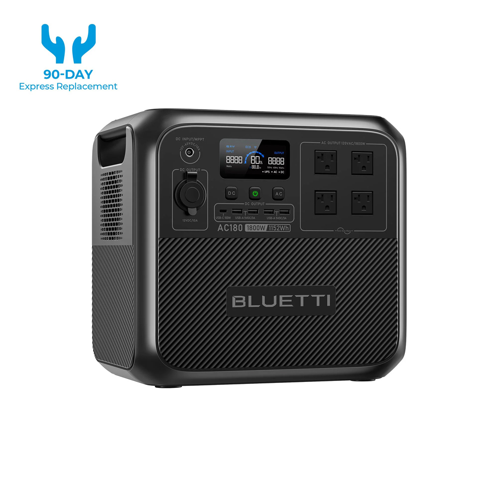 【RENEW】BLUETTI AC180 Solar Por - Outdoor Adventure Kit ulasan dan harga