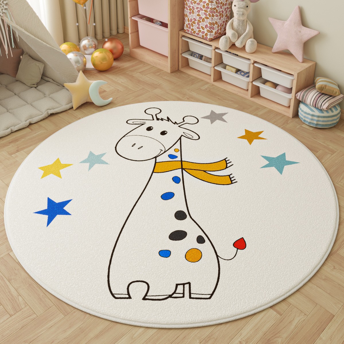 Fun in the Park Kids Round Rug - Outdoor Adventure With Kids ulasan dan harga