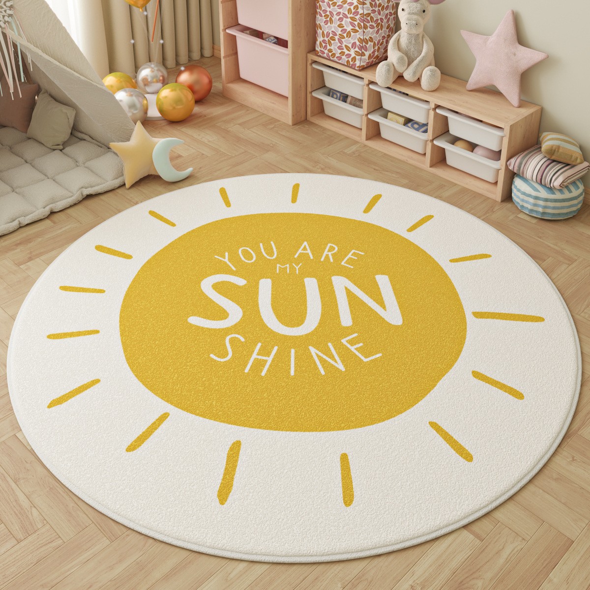 Fun in the Park Kids Round Rug - Outdoor Adventure With Kids ulasan dan harga