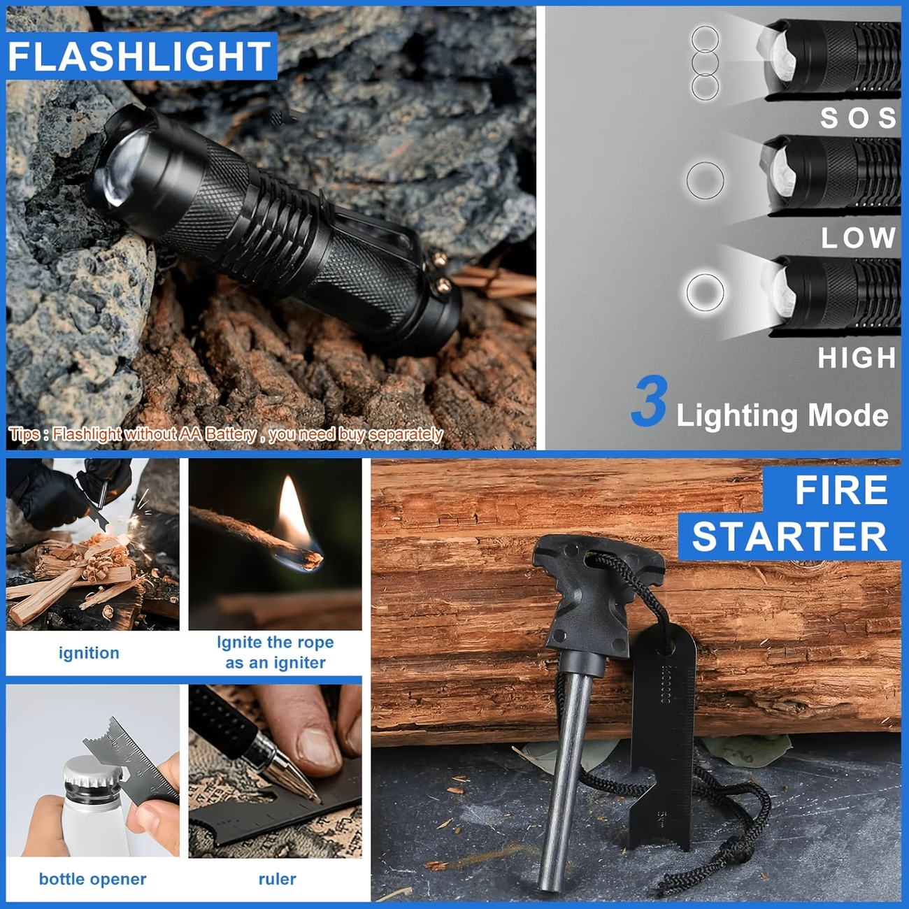 Men's Ultimate Survival Kit -  - Outdoor Adventure Kit ulasan dan harga