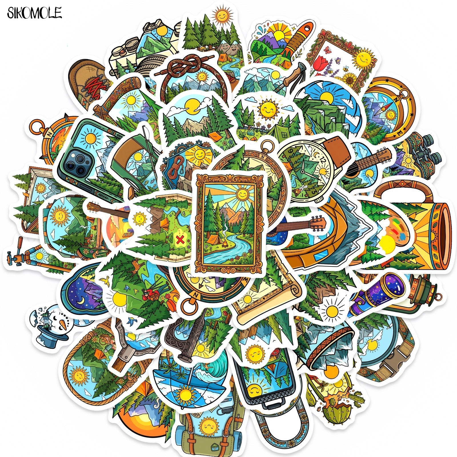 10/30/50PCS Cartoon Outdoor Ca - Outdoor Adventure Books ulasan dan harga