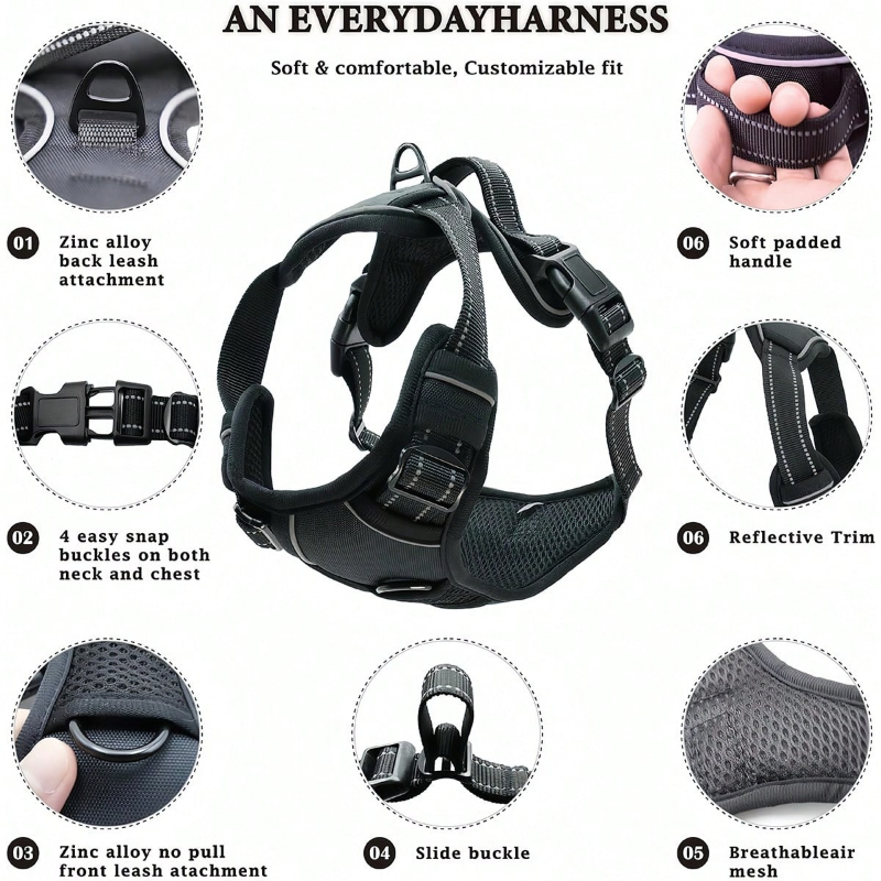 High Reflective Dog Harness Se - Outdoor Adventure Kit ulasan dan harga
