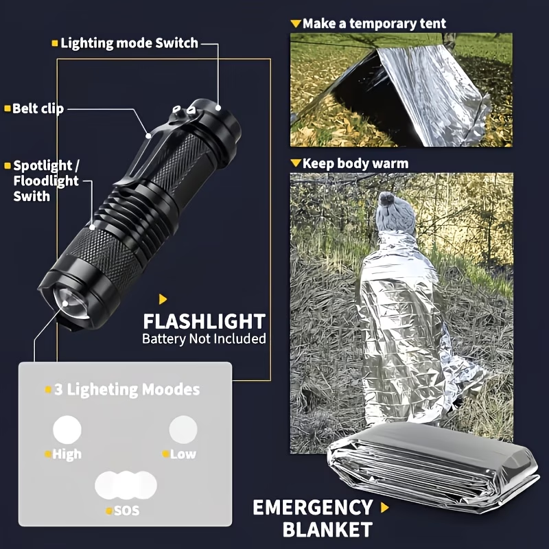 242 Survival Kit for Outdoor A - Outdoor Adventure Kit ulasan dan harga