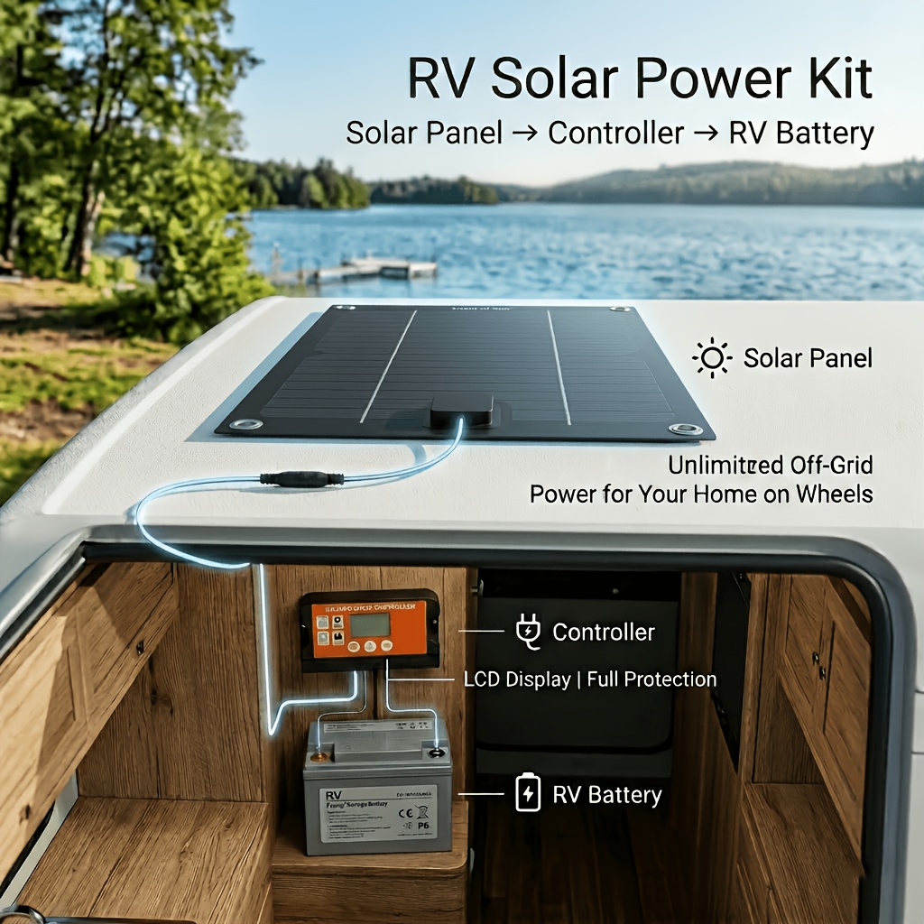18V Solar Power Kit for Yacht, - Outdoor Adventure Kit ulasan dan harga