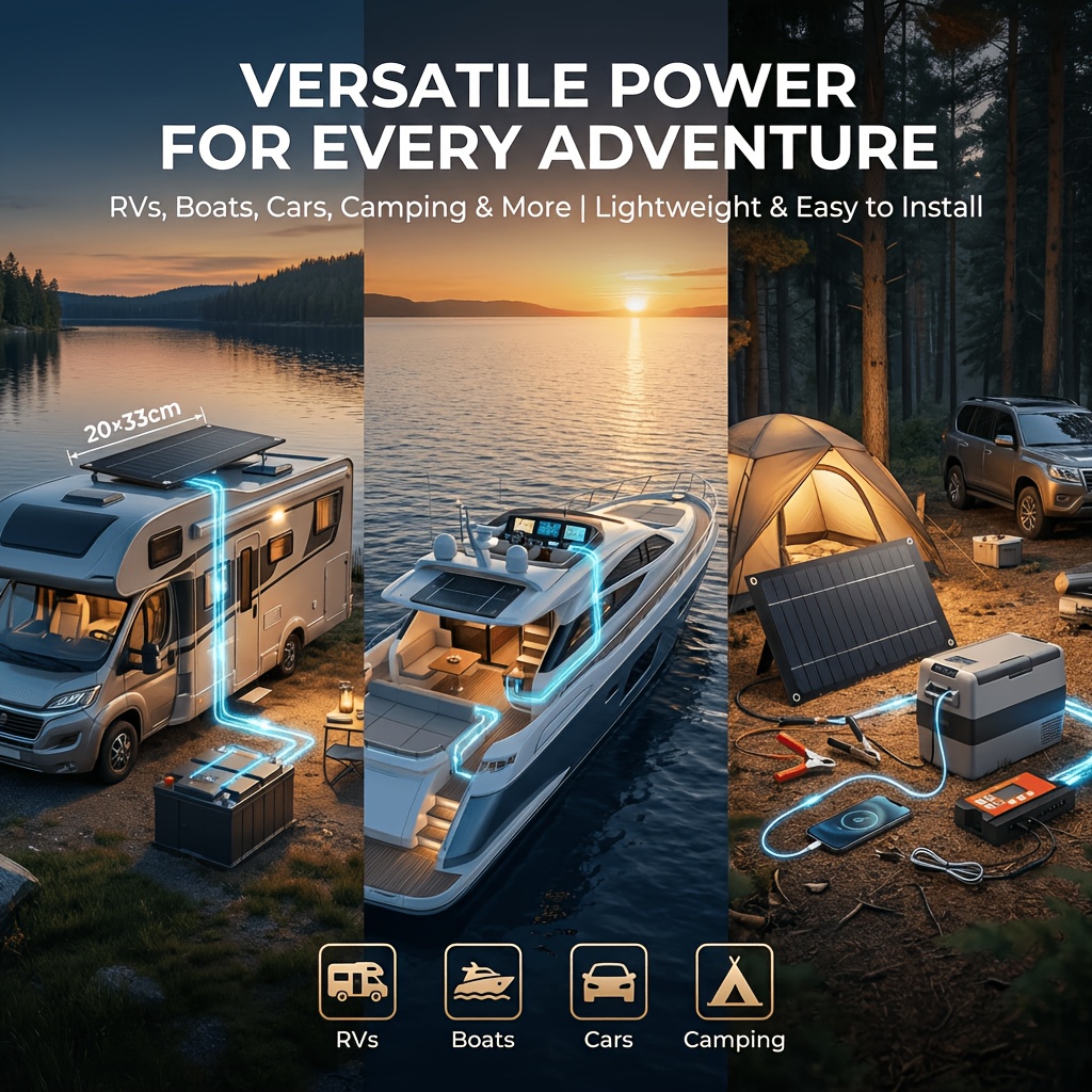 18V Solar Power Kit for Yacht, - Outdoor Adventure Kit ulasan dan harga