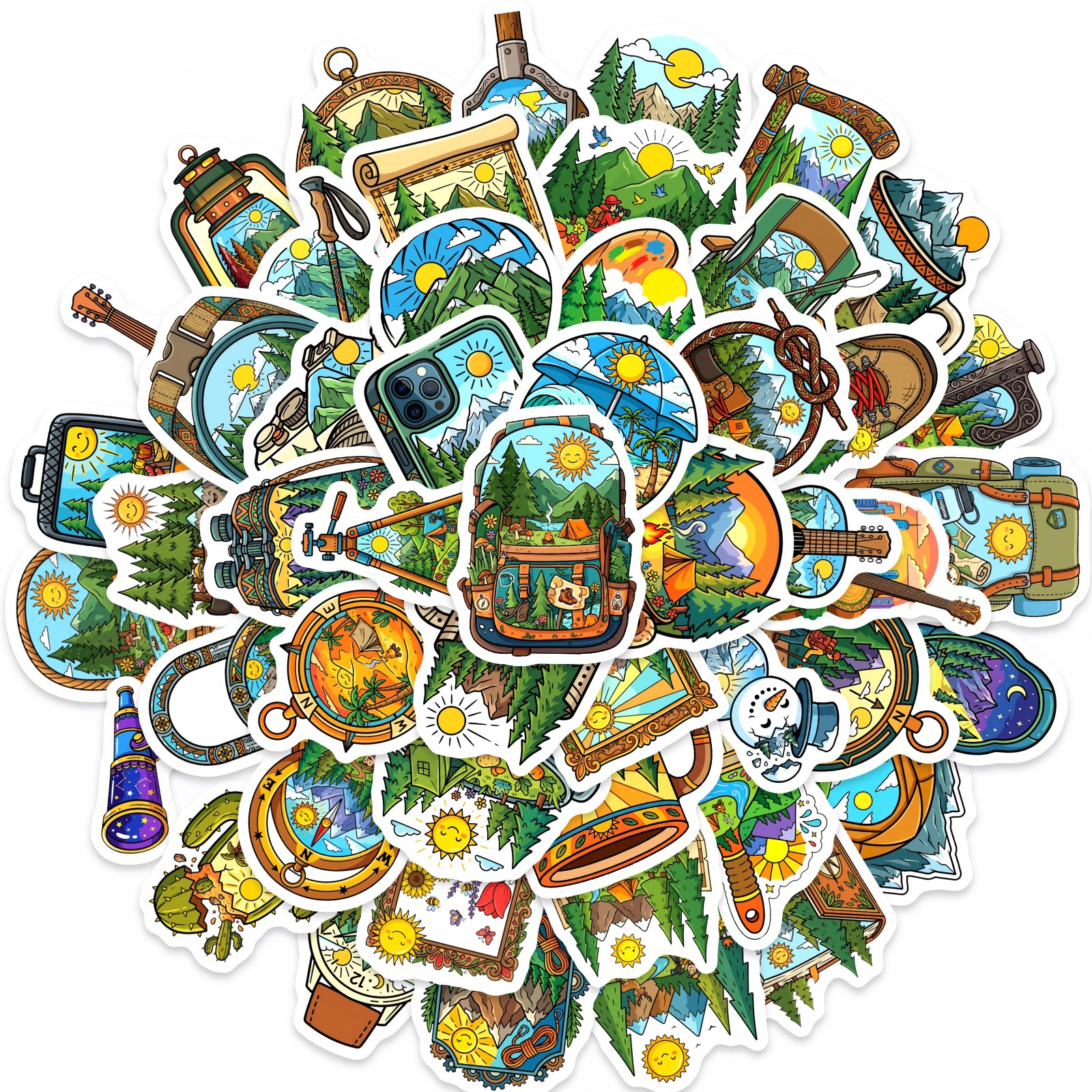 10/30/50PCS Cartoon Outdoor Ca - Outdoor Adventure Books ulasan dan harga