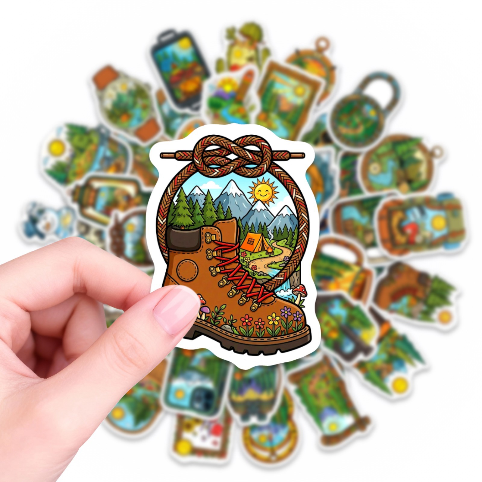 10/30/50PCS Cartoon Outdoor Ca - Outdoor Adventure Books ulasan dan harga