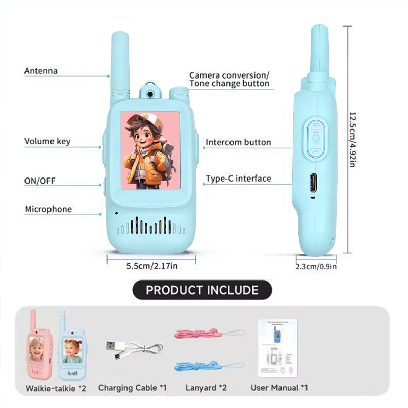2pcs kids Video Walkie Talkie  - Outdoor Adventure With Kids ulasan dan harga